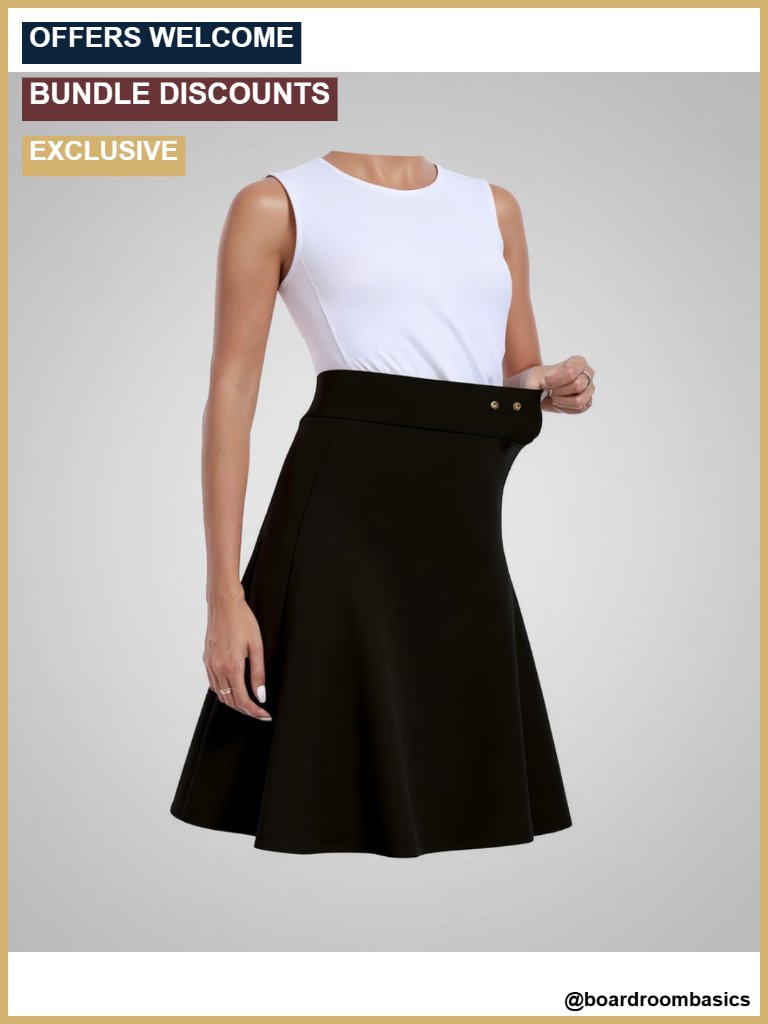 High Waisted Pencil Skirt Stretch Bodycon Business Casual